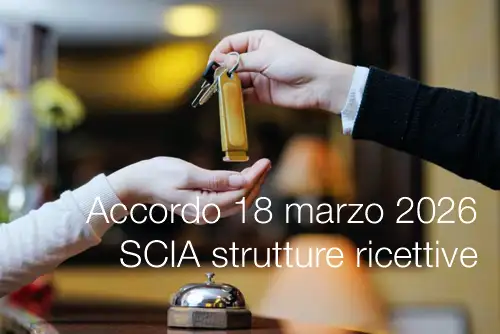 Accordo 18 marzo 2026 / modulistica standardizzata strutture ricettive
